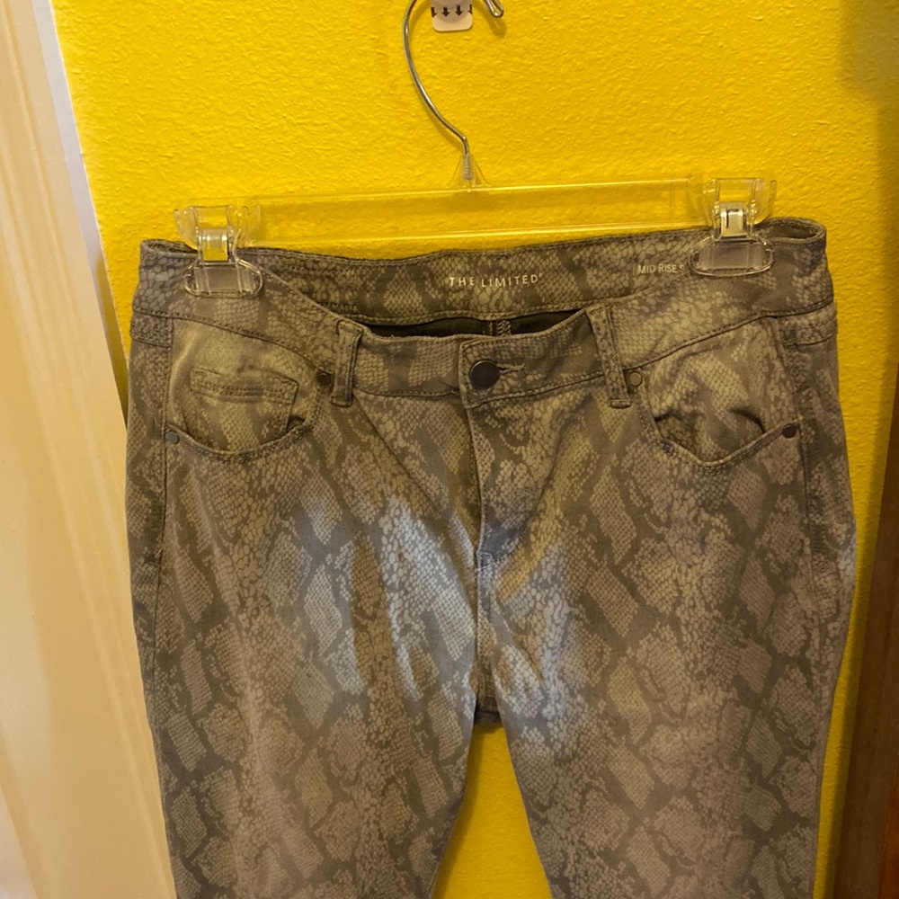 Snake Print Jeans